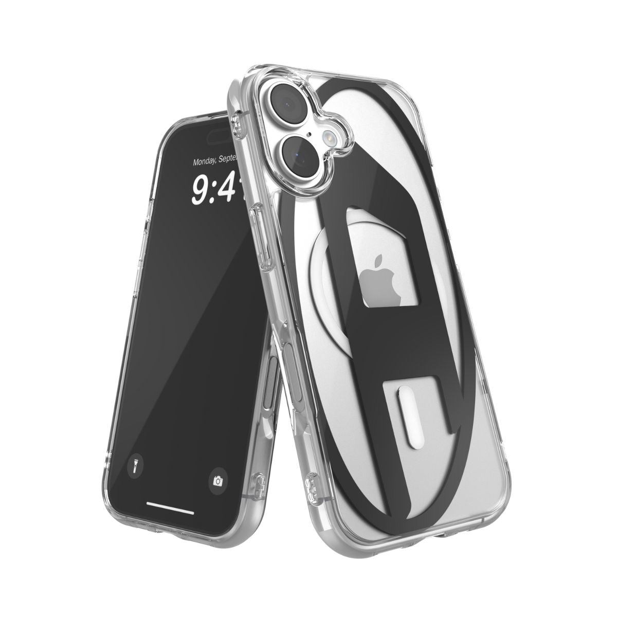 iPhone 17ケース Oval D Metallic Magsafe クリア/ブラック
