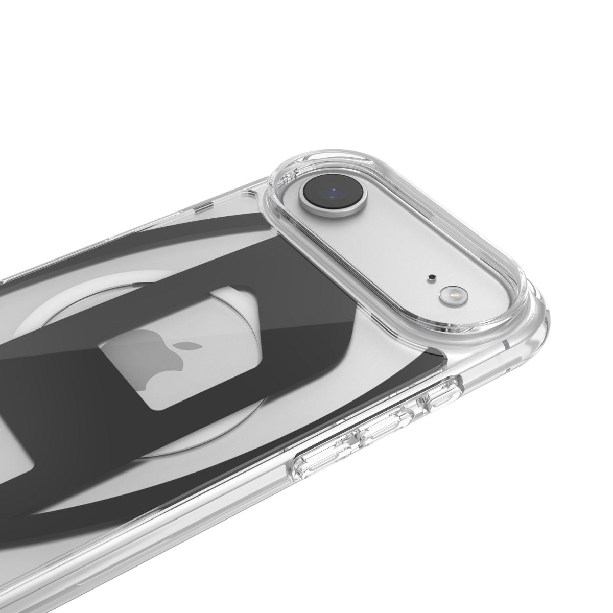 iPhone Airケース Oval D Metallic Magsafeクリア/ブラック