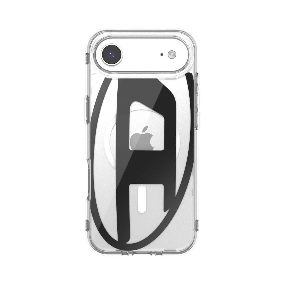 iPhone Airケース Oval D Metallic Magsafeクリア/ブラック