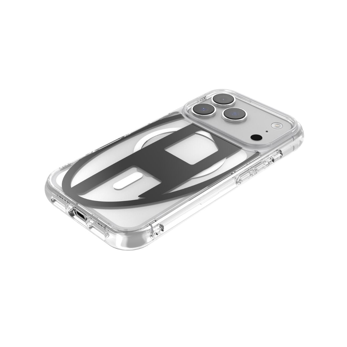 iPhone 17 Proケース Oval D Metallic Magsafe クリア/ブラック