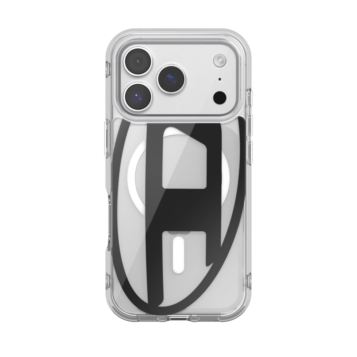 iPhone 17 Proケース Oval D Metallic Magsafe クリア/ブラック