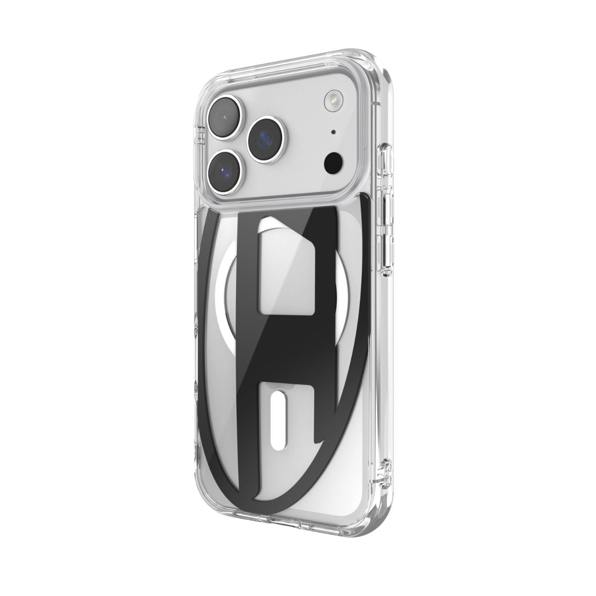 iPhone 17 Proケース Oval D Metallic Magsafe クリア/ブラック