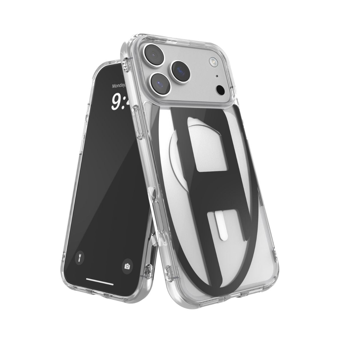 iPhone 17 Pro Maxケース Oval D Metallic Magsafe クリア/ブラック