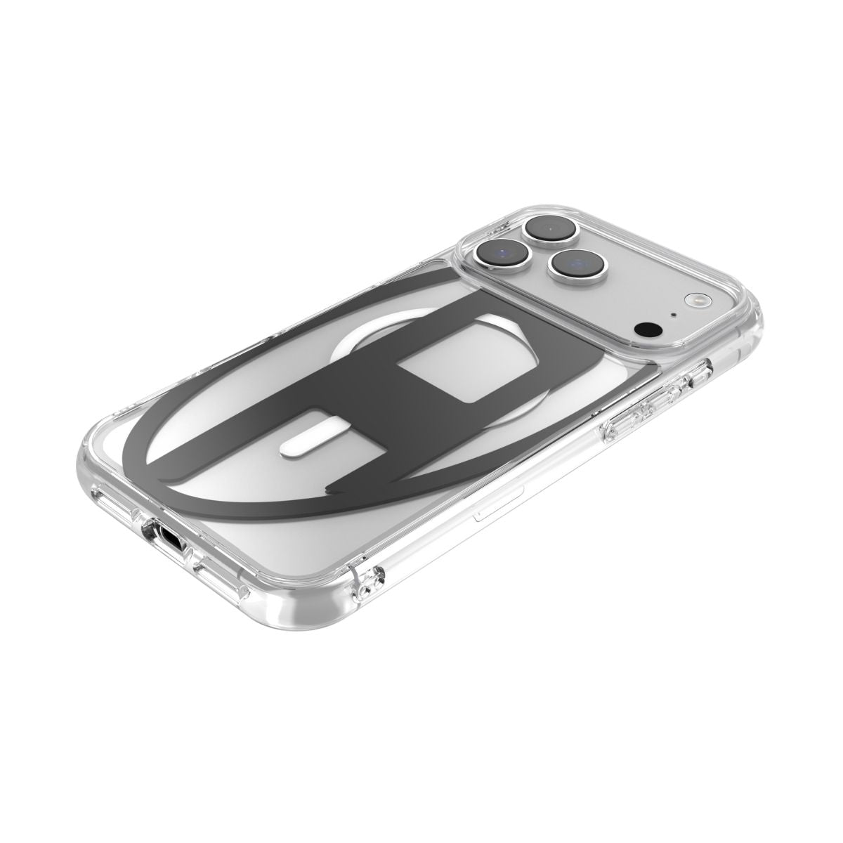 iPhone 17 Pro Maxケース Oval D Metallic Magsafe クリア/ブラック