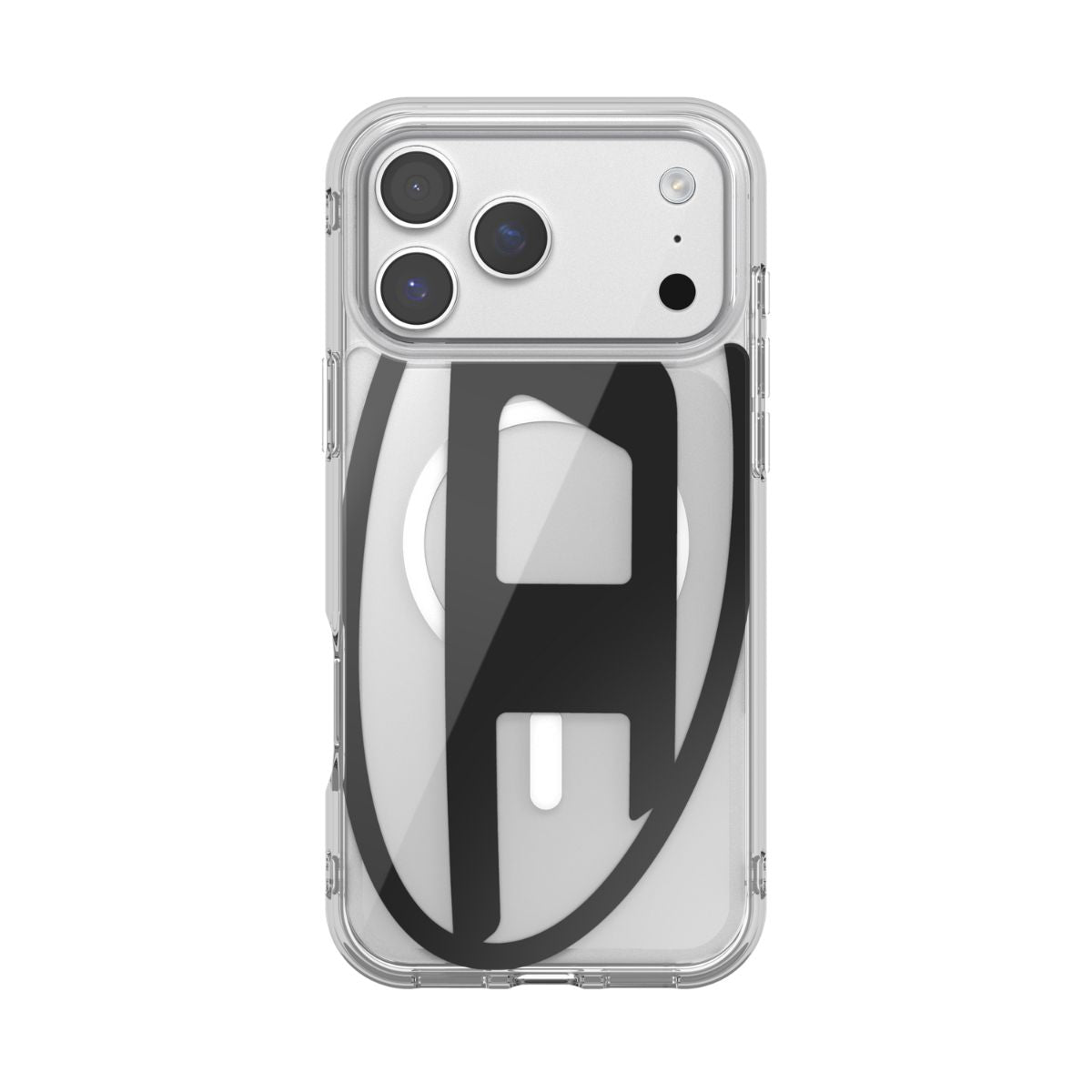 iPhone 17 Pro Maxケース Oval D Metallic Magsafe クリア/ブラック