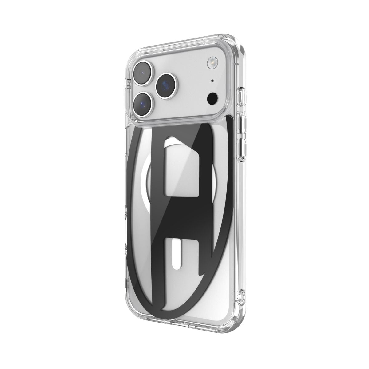 iPhone 17 Pro Maxケース Oval D Metallic Magsafe クリア/ブラック