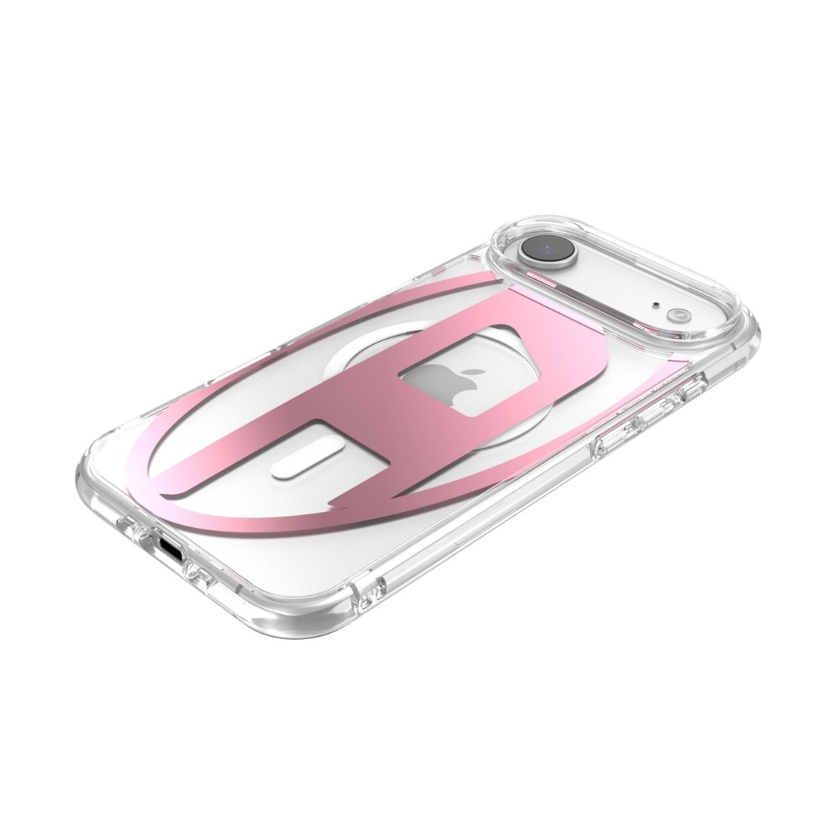 iPhone Airケース Oval D Metallic Magsafeクリア/ピンク
