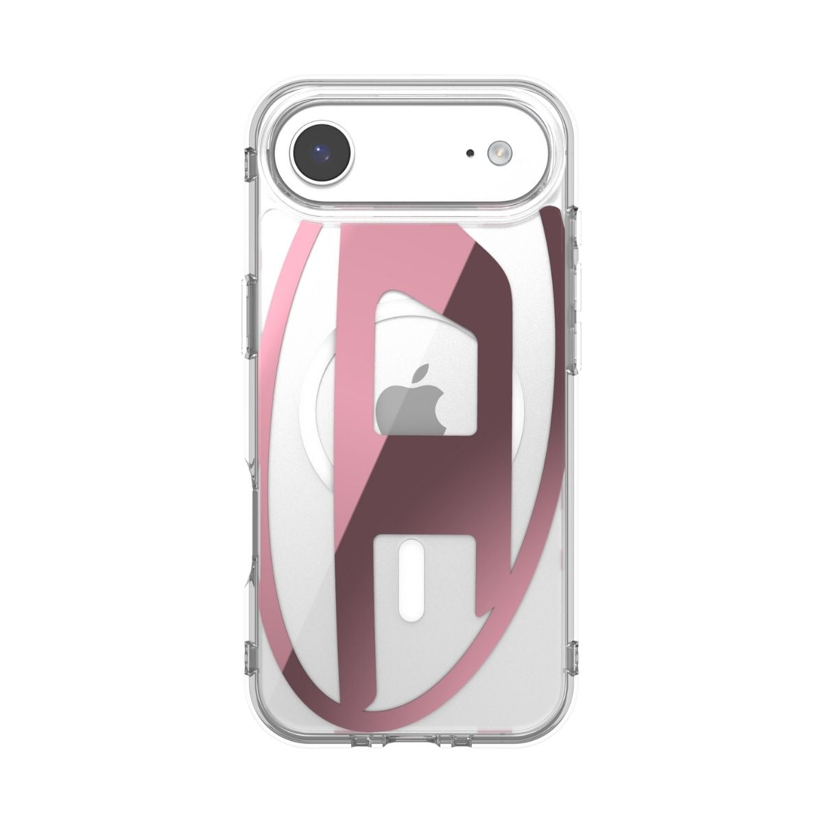 iPhone Airケース Oval D Metallic Magsafeクリア/ピンク