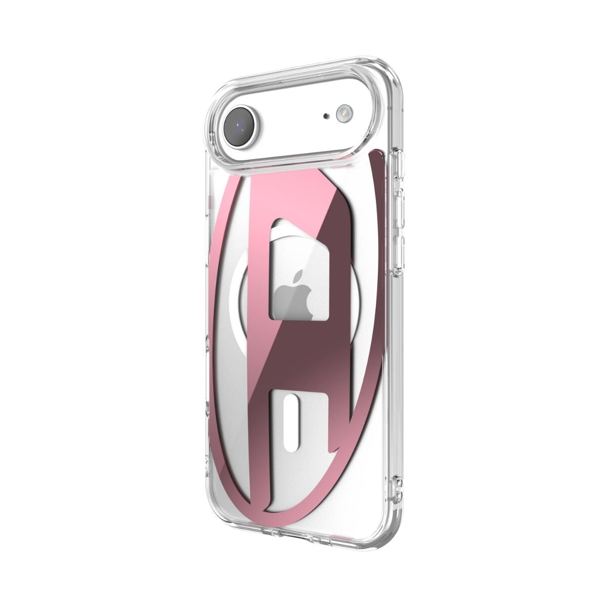 iPhone Airケース Oval D Metallic Magsafeクリア/ピンク