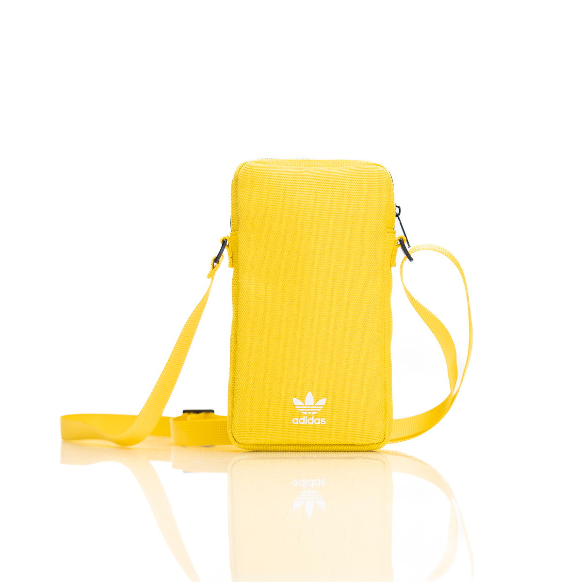 adidas ユニバーサルフォンポーチ Universal Pouch Big Logo ゴールドホワイト