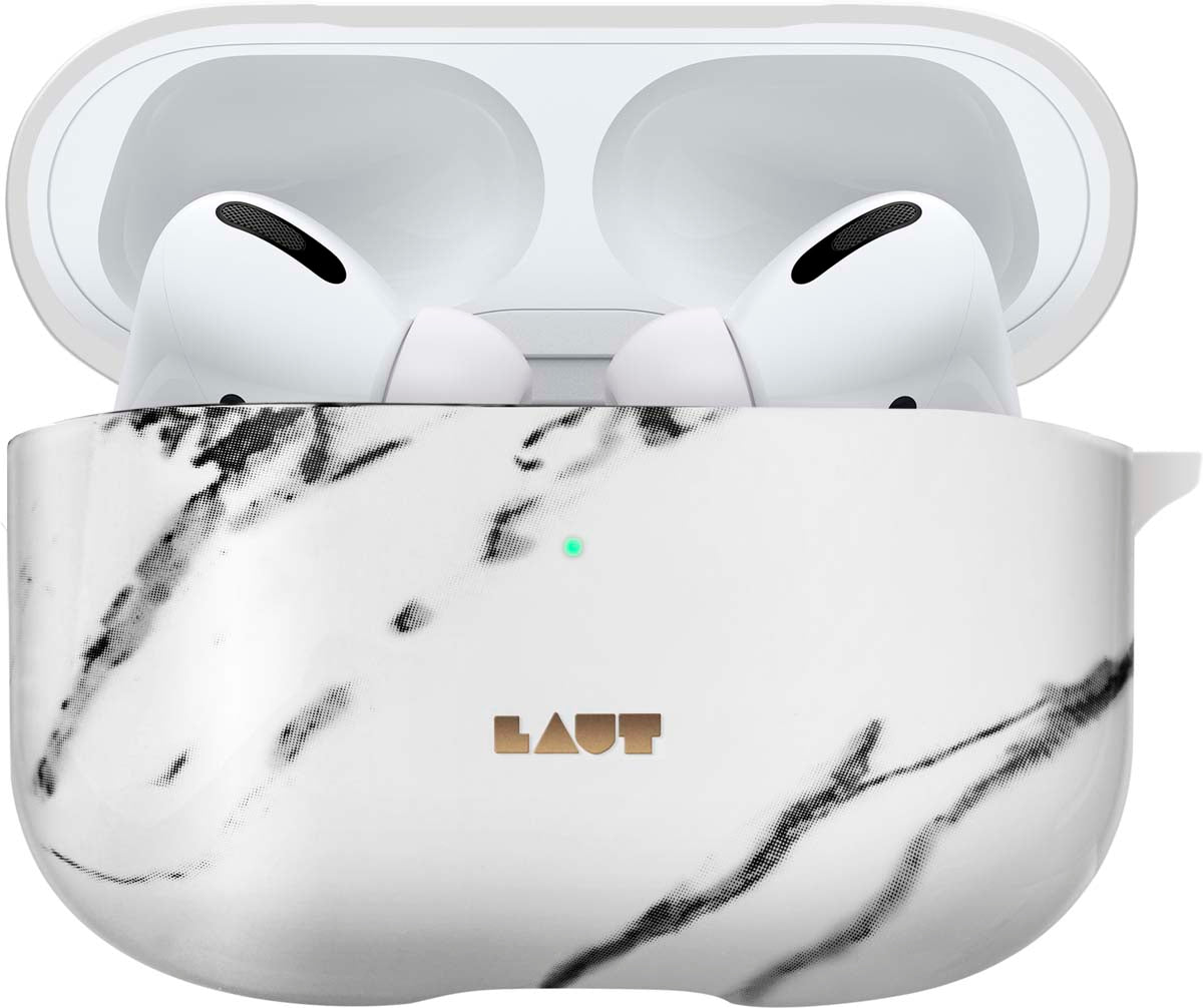 AirPods Proケース HUEX ELEMENTS マーブルホワイト
