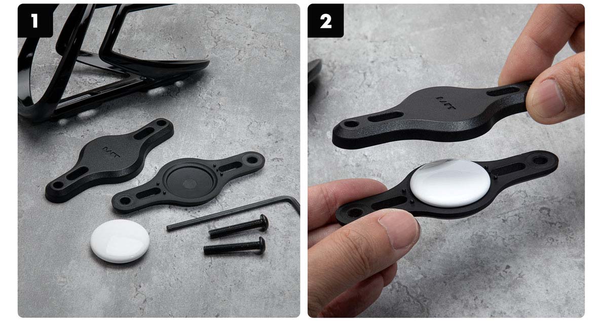 AirTagケース BIKE TAG Bottle Mount ブラック