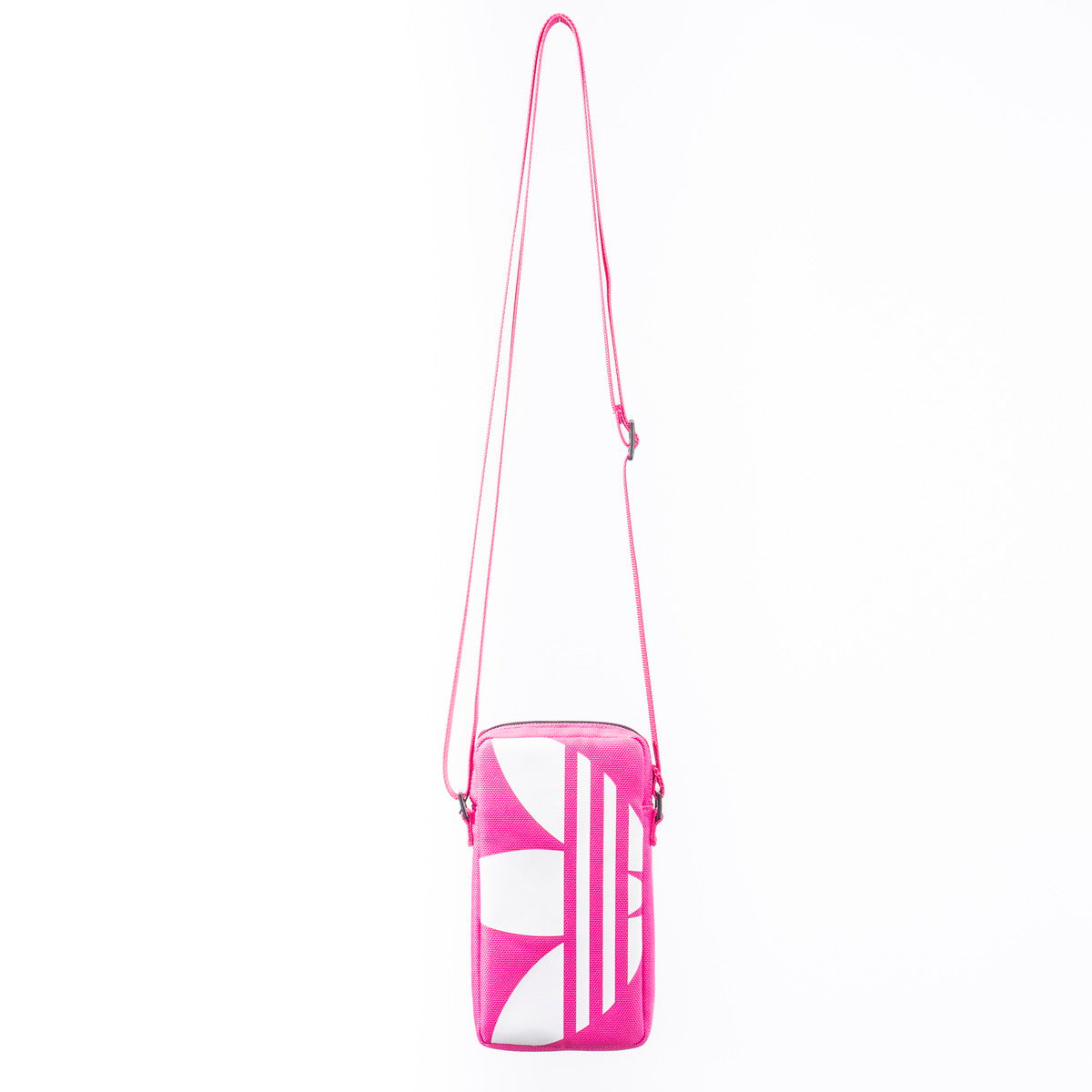 adidas ユニバーサルフォンポーチ Universal Pouch Big Logo ピンクホワイト