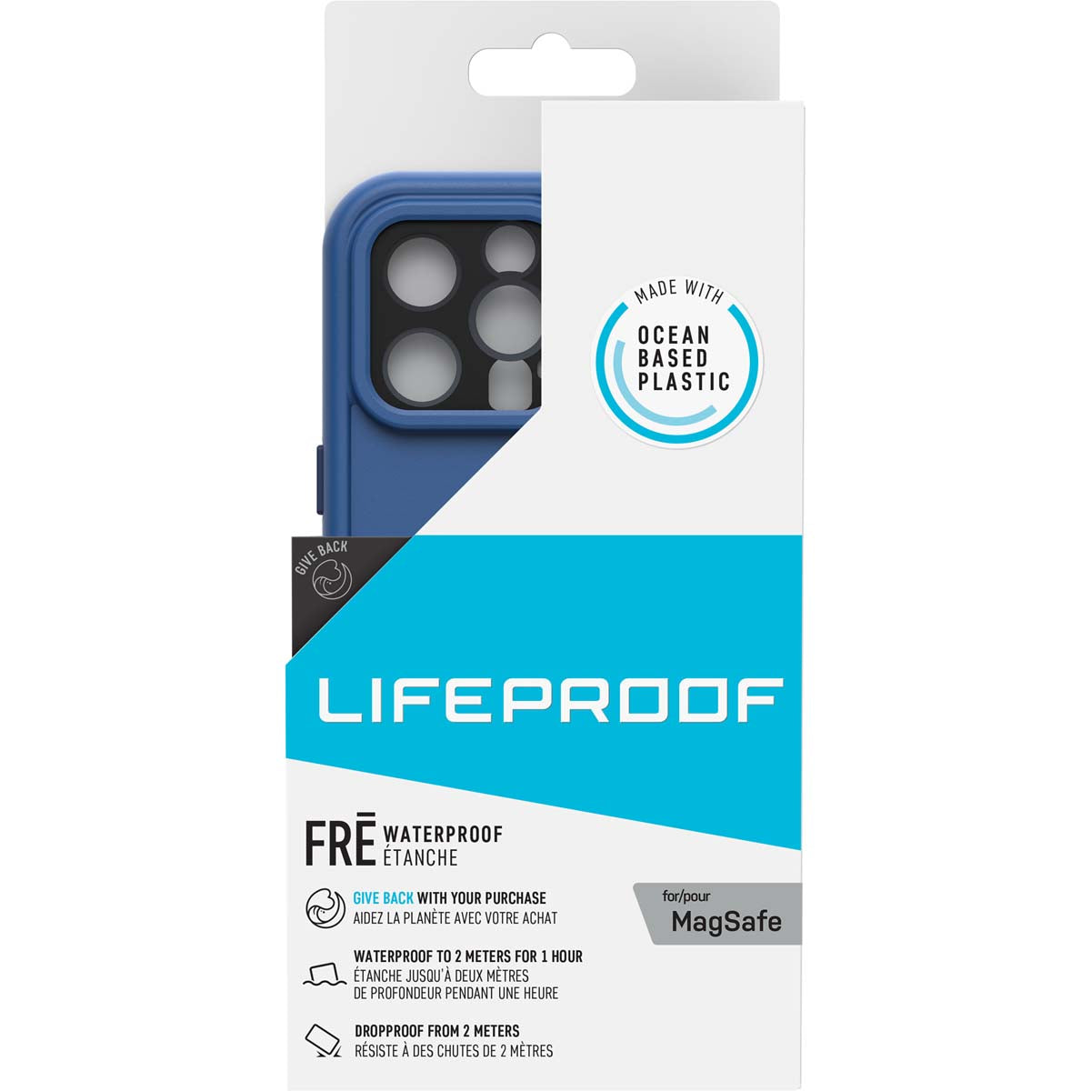 iPhone13Proケース LifeProof FRE MagSafe オンワードブルー