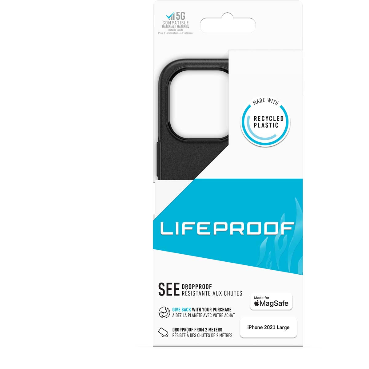iPhone13Proケース LifeProof SEE MagSafe ブラック