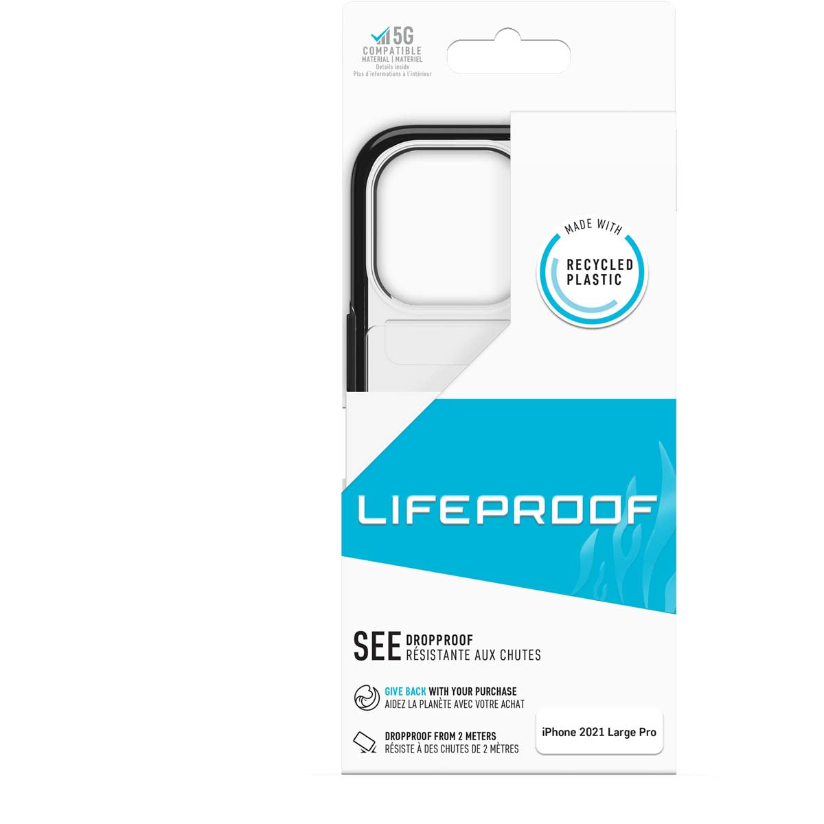 iPhone13Proケース LifeProof SEE ブラッククリスタル
