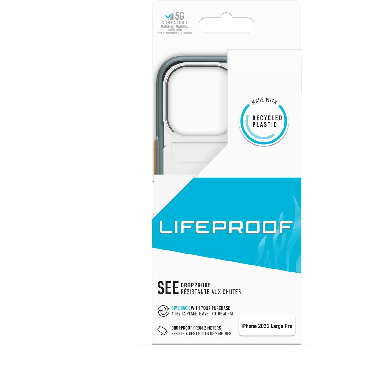 iPhone13Proケース LifeProof SEE ジールグレー