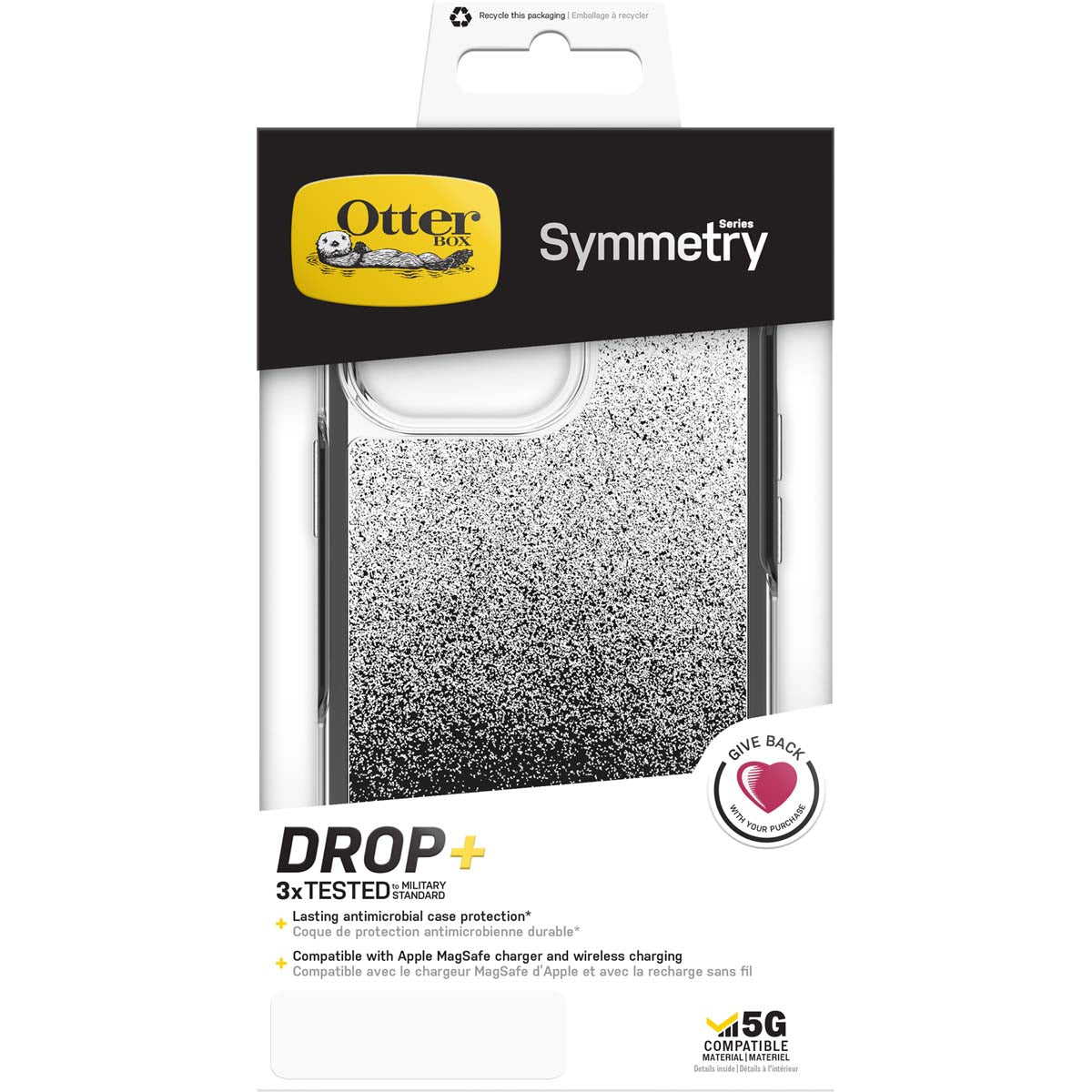iPhone13Proケース SYMMETRY OMBRE SPRAY グラフィッククリア
