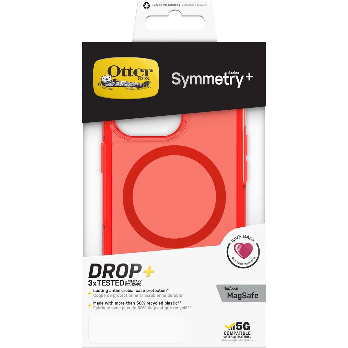 iPhone13Proケース SYMMETRY PLUS CLEAR インザレッド