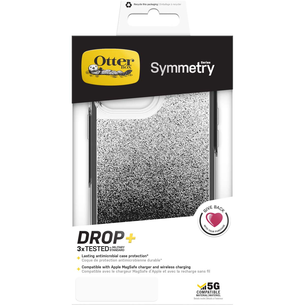 iPhone13ProMaxケース SYMMETRY OMBRE SPRAY グラフィッククリア