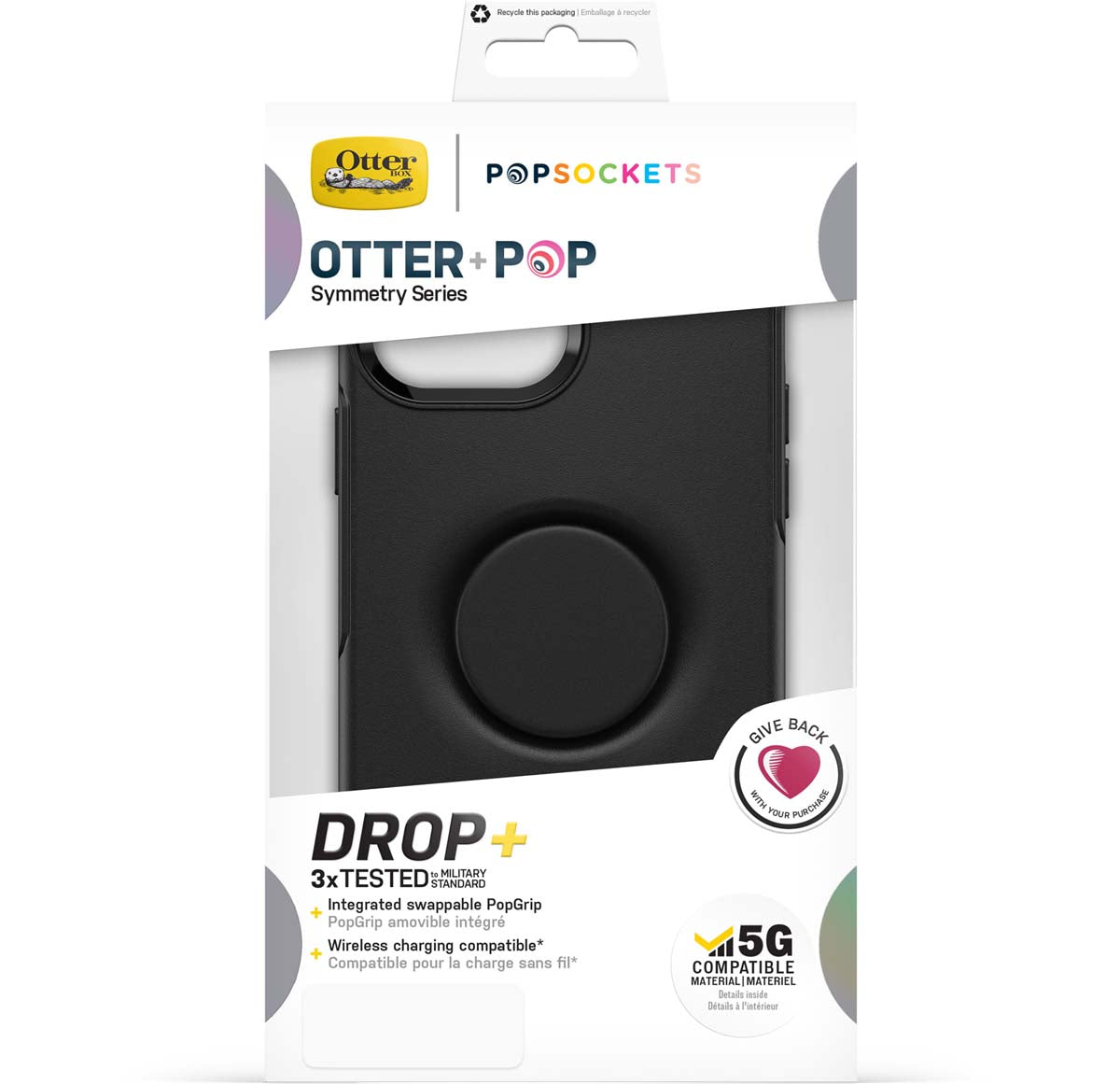 iPhone13ProMaxケース OTTER+POP SYMMETRY ブラック