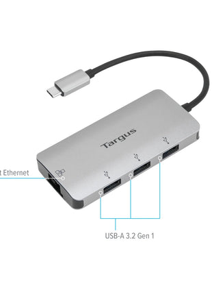 USBマルチポートハブ イーサネットアダプター付 USB-Aポートx3