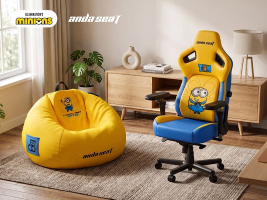 【新商品】ミニオンズと過ごすおうち時間。Andaseatのゲーミングチェア＆ソファが登場！
