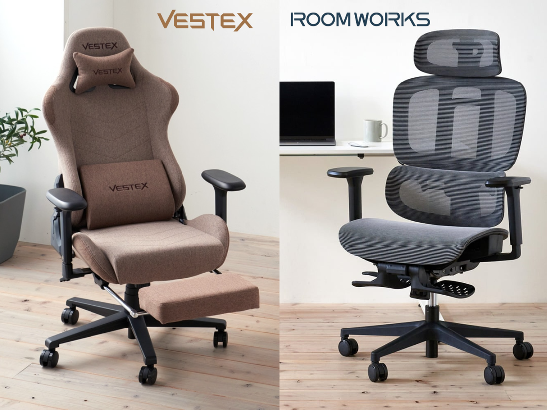 「ROOM WORKS」ワークチェア「VESTEX」ゲーミングチェアの取り扱いを開始