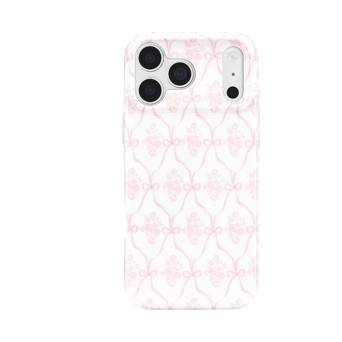 iPhone 18 Pro/17 Proケース Trellis Bow ピンク – MiraiSell