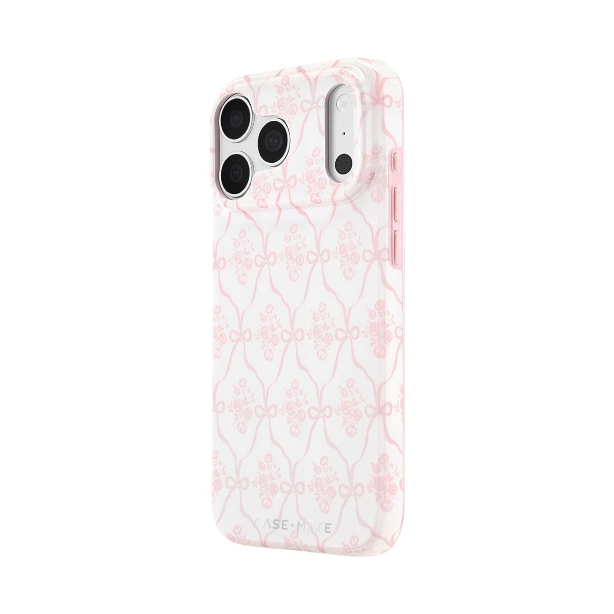 iPhone 18 Pro/17 Proケース Trellis Bow ピンク – MiraiSell