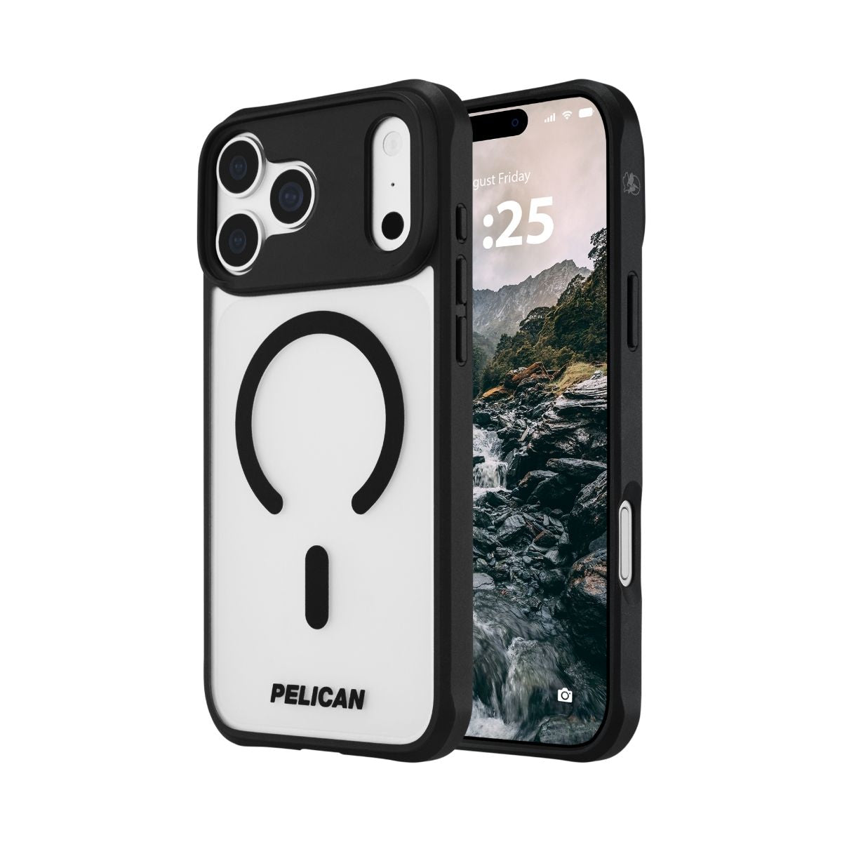 iPhone 18 Pro/17 Proケース Ranger フロステッドクリア/ブラック