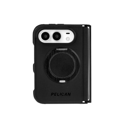 iPhone Duoケース Protector ブラック 360°スタンド付き