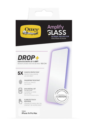 iPhone14ProMaxフィルム Amplify Glass Antimicrobial 抗菌性