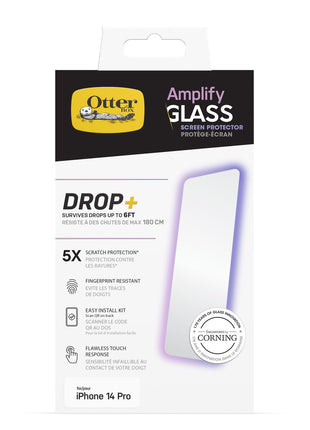 iPhone14Proフィルム Amplify Glass Antimicrobial Privasy 抗菌性 プライバシー保護