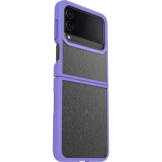 Galaxy Z Flip4ケース Thin Flex 耐衝撃 スパークルパープルエクシング