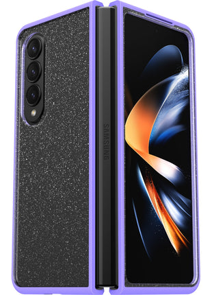 Galaxy Z Fold4ケース Thin Flex 耐衝撃 スパークルパープルエクシング