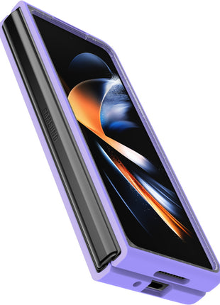 Galaxy Z Fold4ケース Thin Flex 耐衝撃 スパークルパープルエクシング