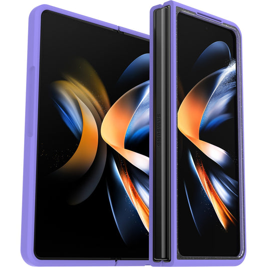 Galaxy Z Fold4ケース Thin Flex 耐衝撃 スパークルパープルエクシング