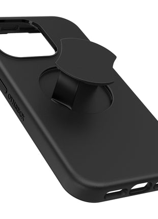 iPhone15Proケース OtterGrip Symmetry 耐衝撃 MILスペック グリップ付 MagSafe ブラック