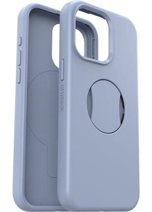 iPhone15ProMaxケース OtterGrip Symmetry 耐衝撃 MILスペック グリップ付 MagSafe ブルー