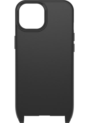 iPhone15ケース React Necklace 耐衝撃 MILスペック MagSafe ストラップ可 ブラック