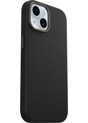 iPhone15ケース Symmetry Cactus Leather Noir Ash ブラック