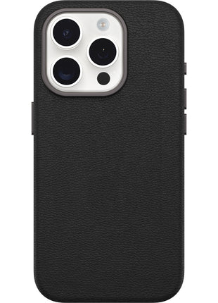 iPhone15Proケース Symmetry Cactus Leather Noir Ash ブラック