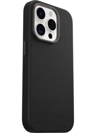 iPhone15Proケース Symmetry Cactus Leather Noir Ash ブラック