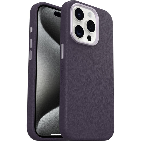 iPhone15Proケース Symmetry Cactus Leather Plum Luxe プラム