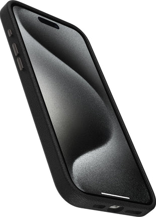 iPhone15ProMaxケース Symmetry Cactus Leather Noir Ash ブラック