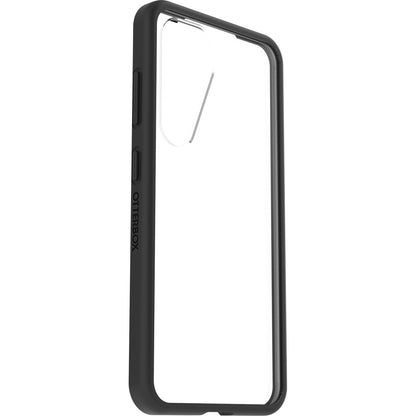 Galaxy S25ケース React 薄型設計 耐衝撃 ブラッククリスタル