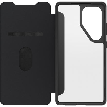 Galaxy S25 Ultraケース React Folio 手帳型 耐衝撃  ブラッククリスタル