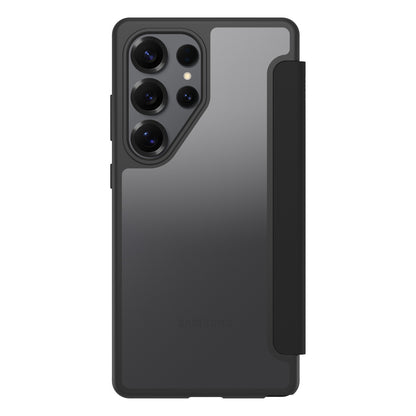 Galaxy S25 Ultraケース React Folio 手帳型 耐衝撃  ブラッククリスタル