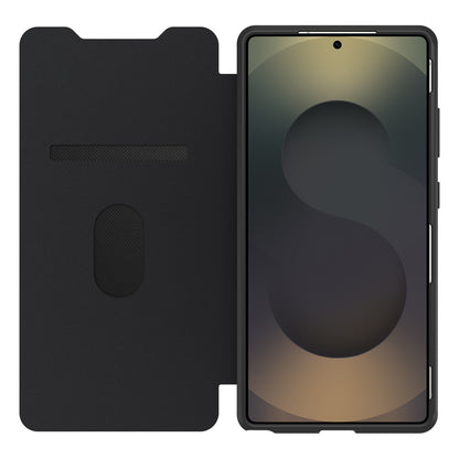 Galaxy S25 Ultraケース React Folio 手帳型 耐衝撃  ブラッククリスタル